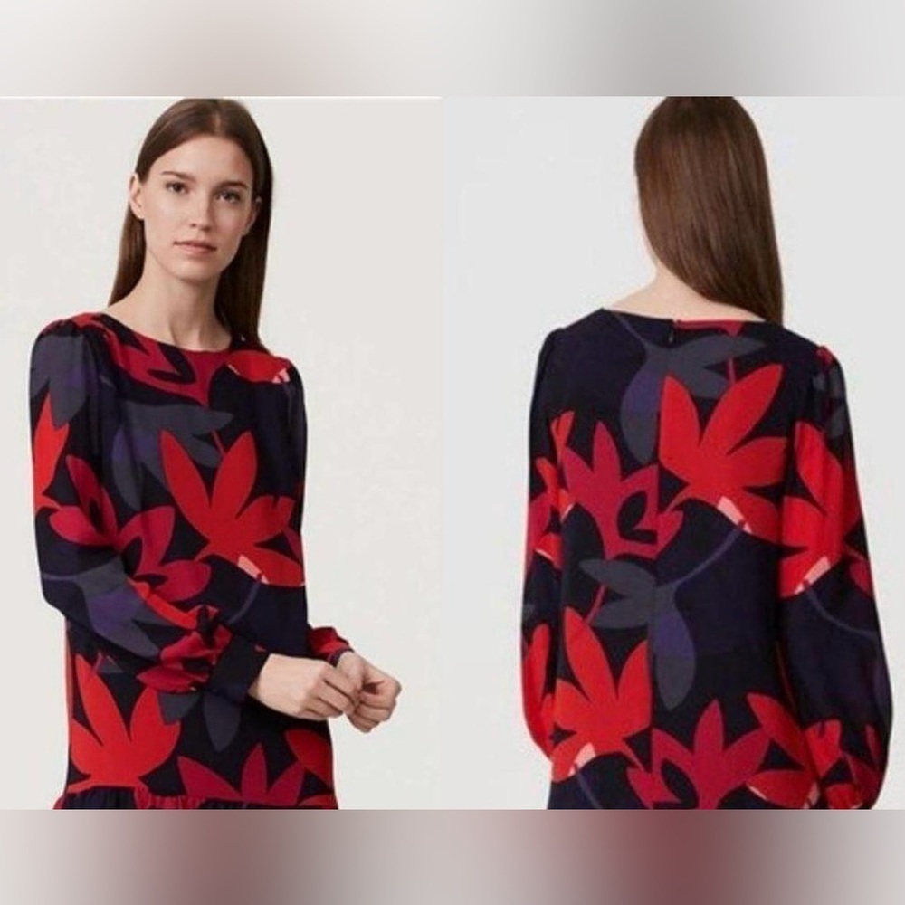 LOFT Vibrant Red and Black Apparel